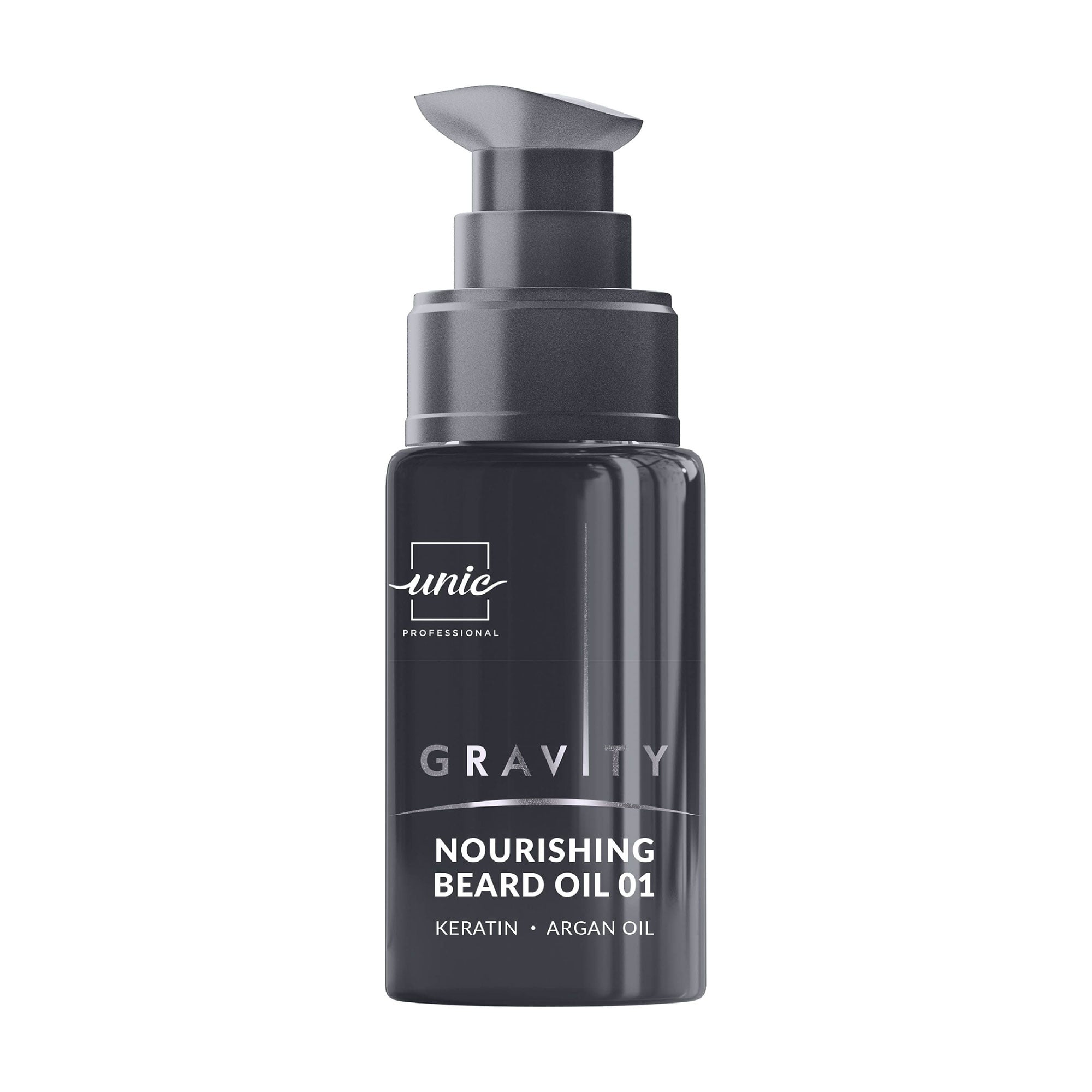 Живильна олія для бороди Unic Gravity Nourishing Beard Oil 01 з аргановою олією, кератином та вітаміном Е, 30 мл